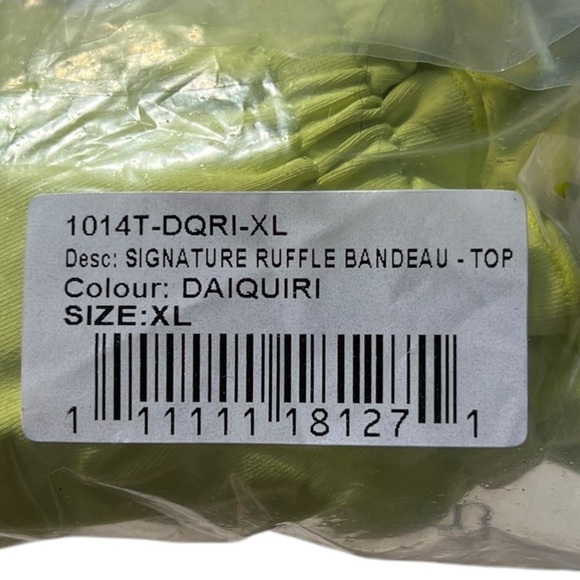 🌻NEW w.tags Free People x Toast Signature Ruffle Bandeau Top in Daiquiri XL - Picture 11 of 14